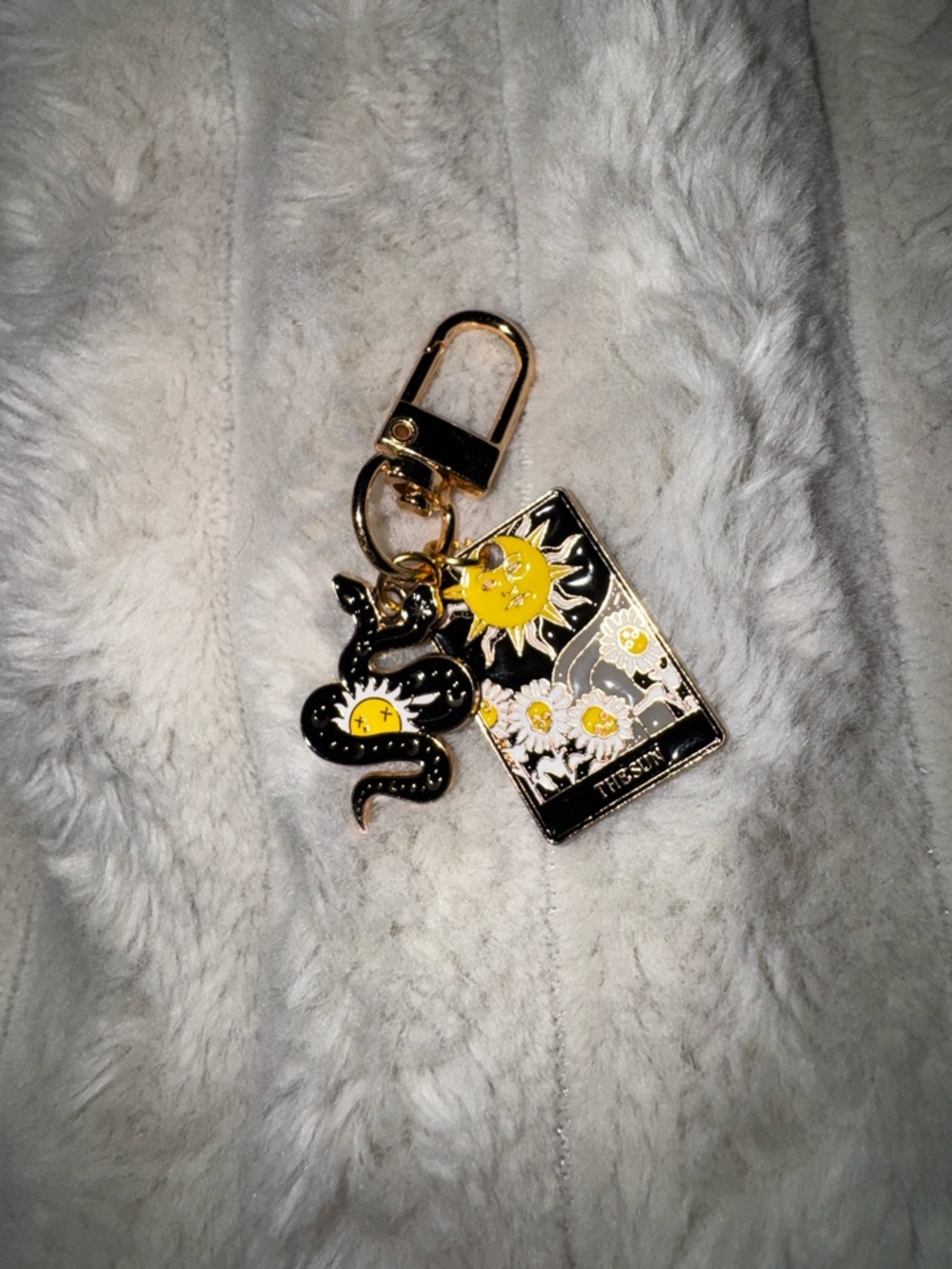 Sun & Snake Bag Charm